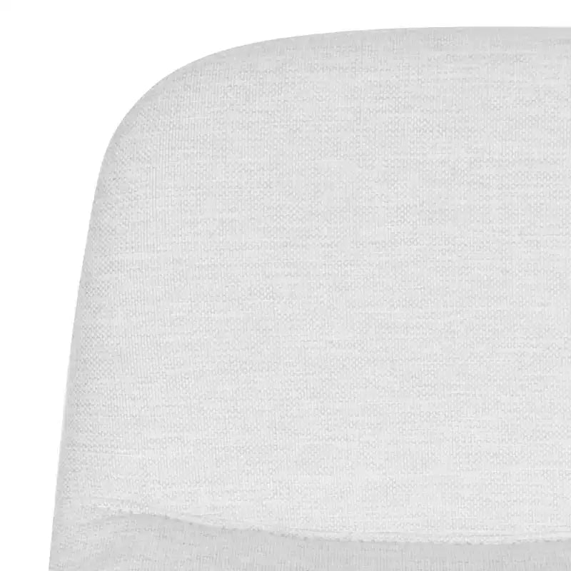 Tabouret de comptoir rembourré fait main, pieds en hévéa, hauteur fixe, beige