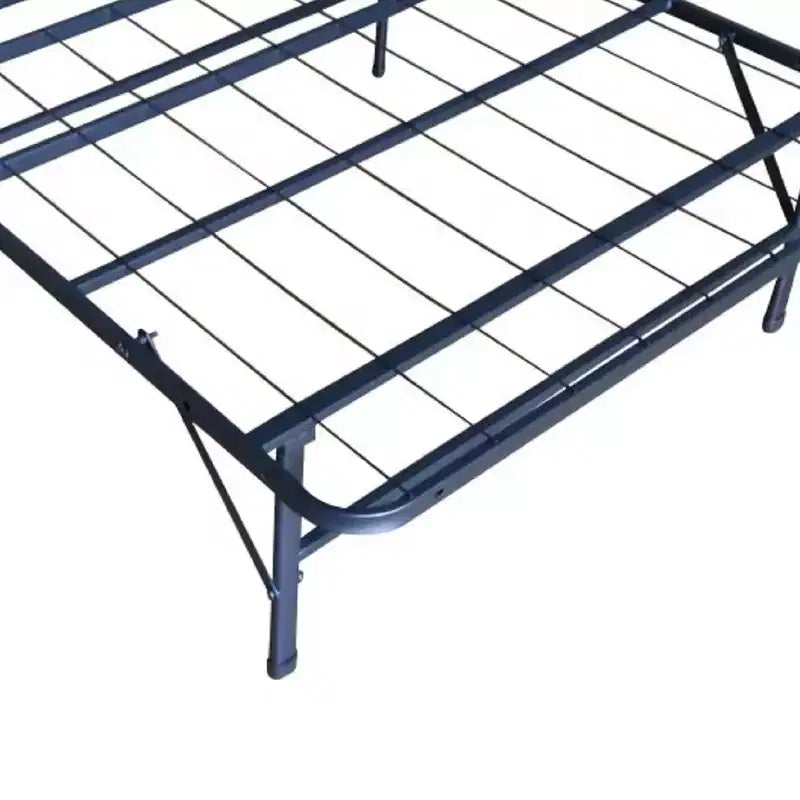 Twin Metal Platform Bed Frame, 14" Height, No Box Spring Needed, Black