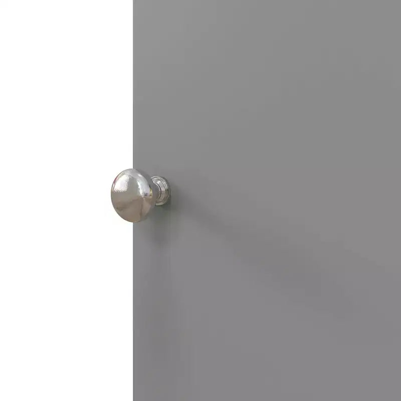 Petit meuble d'angle de salle de bain avec portes et étagères – Organiseur de rangement fin pour papier toilette et shampoing