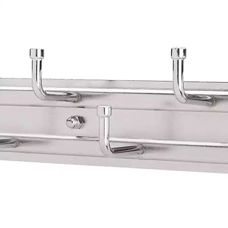 12" Pull-Out Closet Rack for Belts, Ties & Scarves, 7 Hooks, Chrome, Easy Install