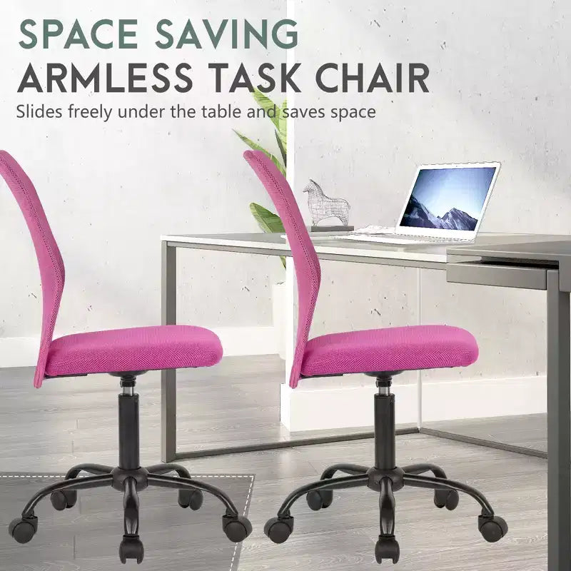 Chaise de bureau sans accoudoirs en maille, dossier mi-hauteur, avec soutien lombaire, réglable en hauteur, 113 kg