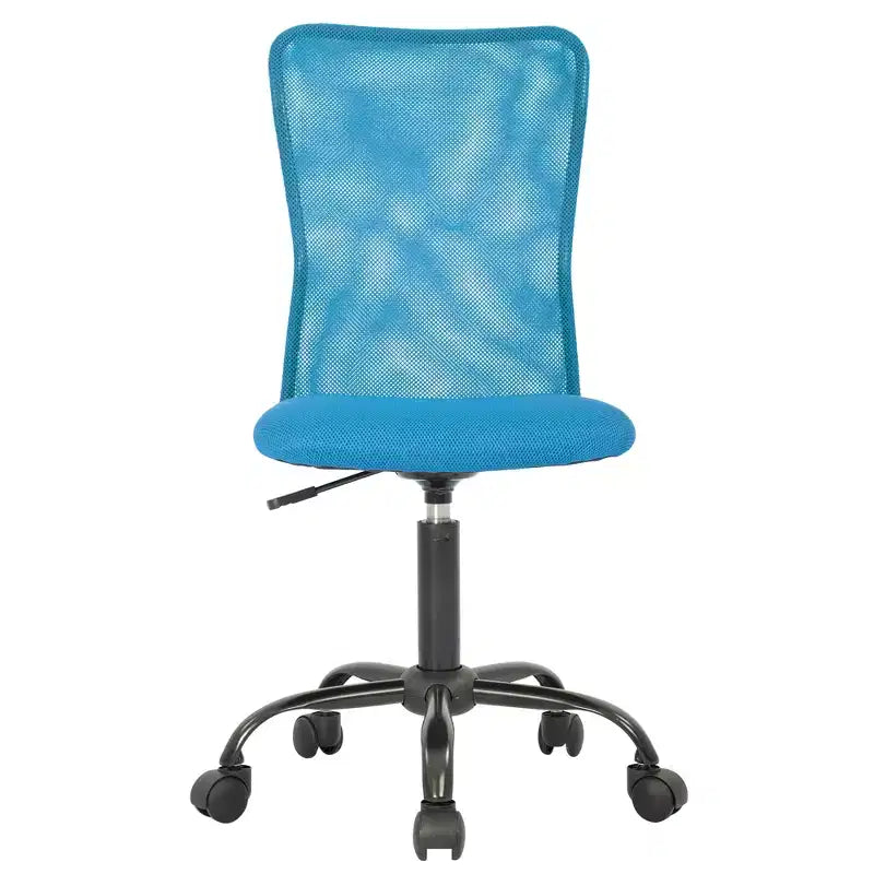Mid-Back Armless Mesh Office Chair with Lumbar Support, Adjustable Height, 250 lb