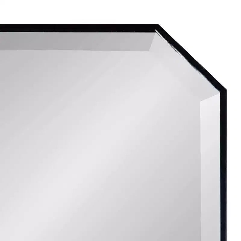 16" x 48" Full Length Wall Mirror, Octagon Shape, Beveled Glass, Framed