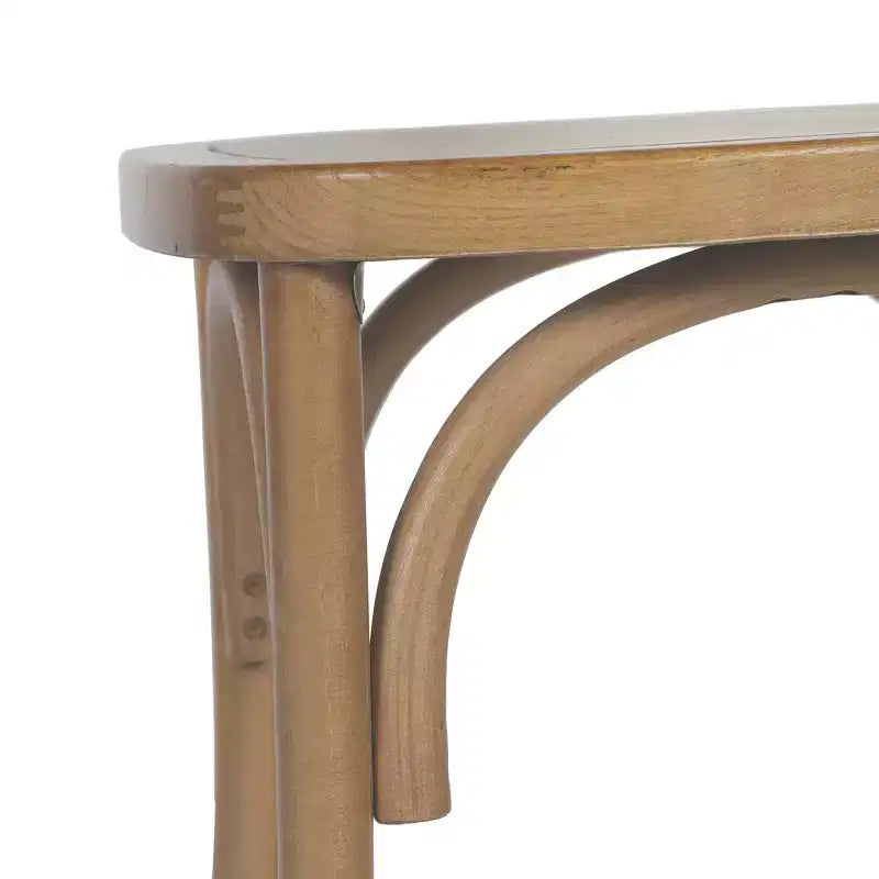 Chaise de salle à manger empilable en bois massif de qualité commerciale, dossier complexe, 158 kg, garantie de 5 ans
