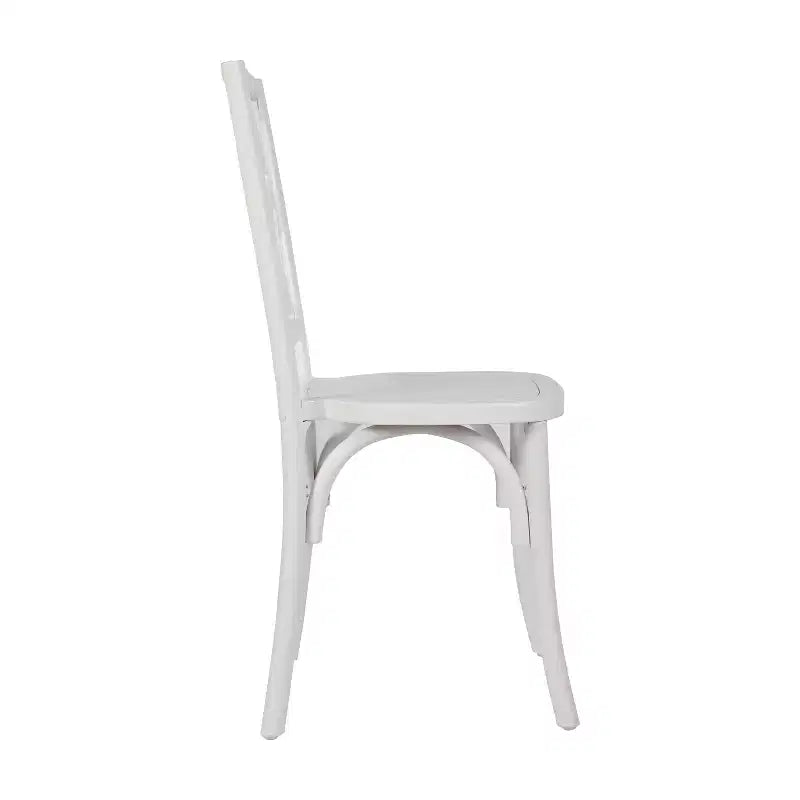 Chaise de salle à manger empilable en bois massif de qualité commerciale, dossier complexe, 158 kg, garantie de 5 ans
