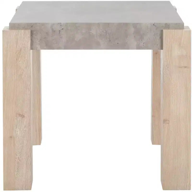 Coromio End Table - ACC7005A - Light Grey/Natural - Safavieh