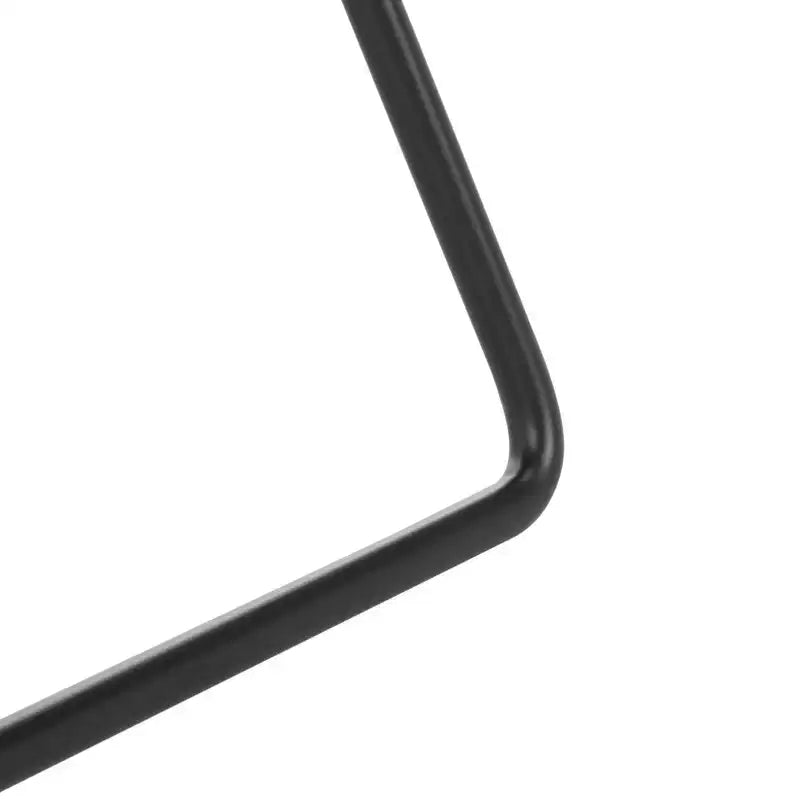 Table d'appoint ronde en fer, noir mat, pieds angulaires, 45 cm (17,7 po) de large, capacité de 10 kg (22 lb)