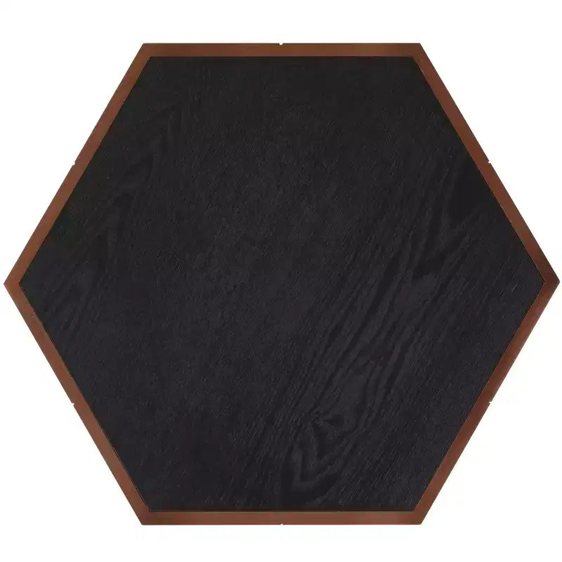 Table d'appoint hexagonale avec plateau amovible et rangement sous le couvercle, style scandinave, capacité de 13,6 kg