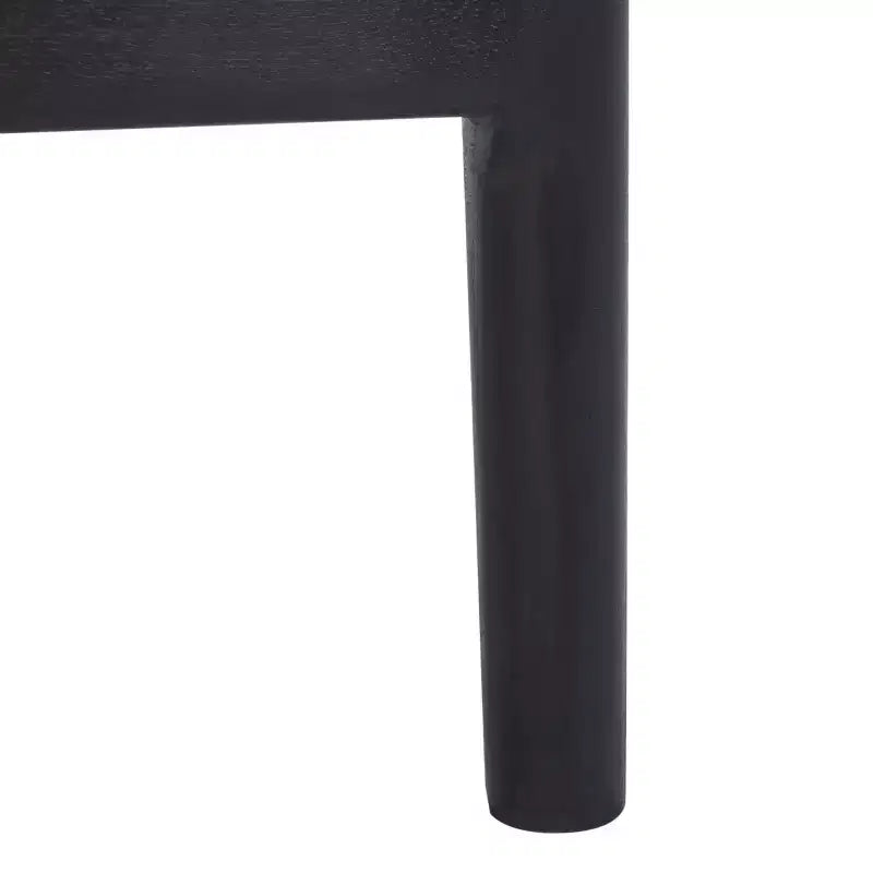 Tabouret de comptoir avec dossier en rotin tressé, cadre en bois dur, assise rembourrée, 125 kg, 60,3 cm H