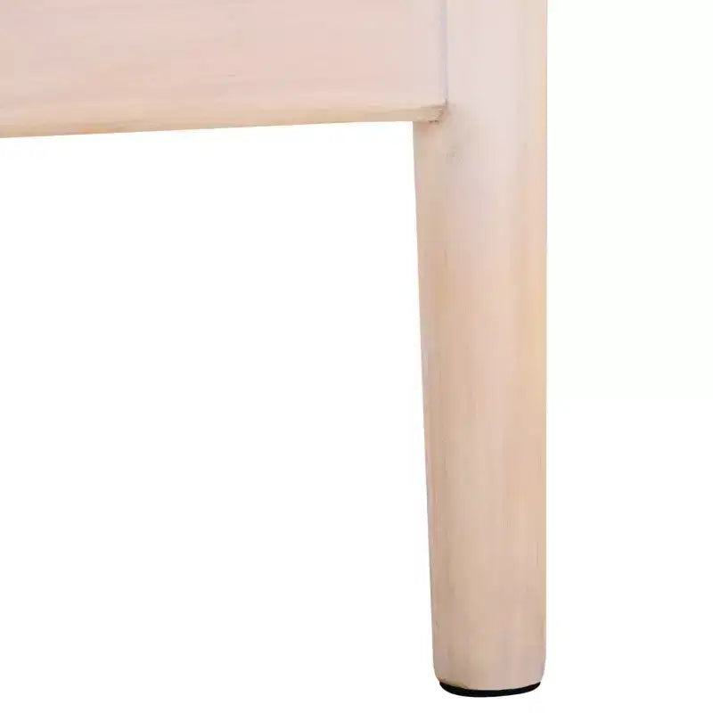 Tabouret de comptoir avec dossier en rotin tressé, cadre en bois dur, assise rembourrée, 125 kg, 60,3 cm H
