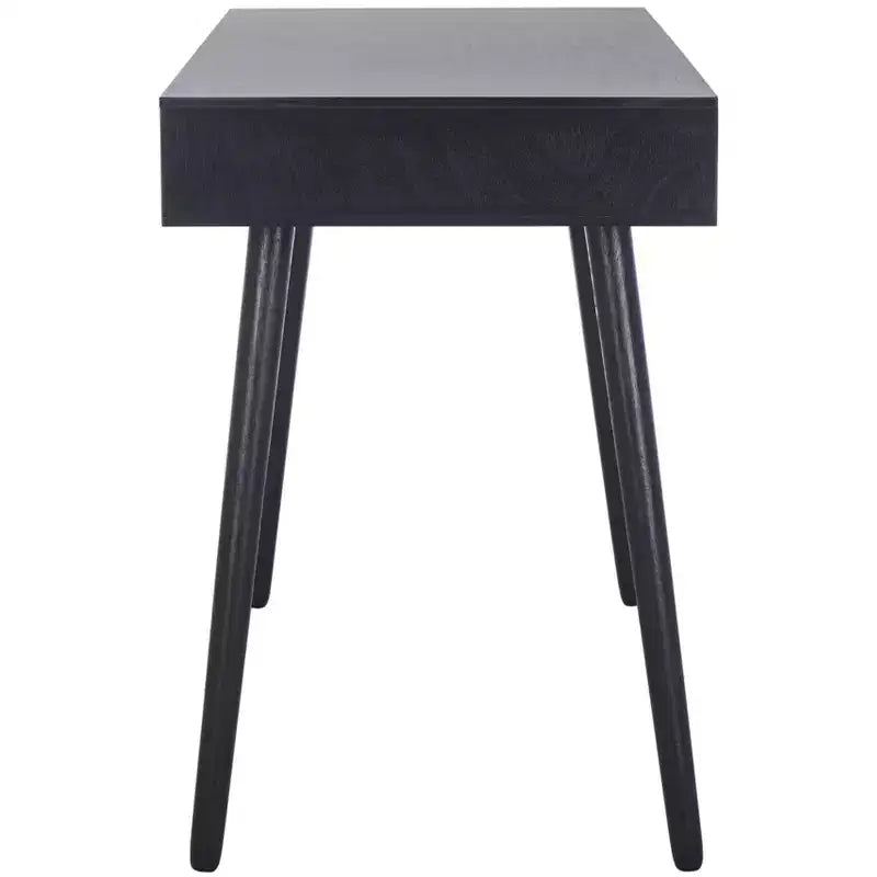 2-Drawer Writing Desk in Distressed White, Wood & MDF
