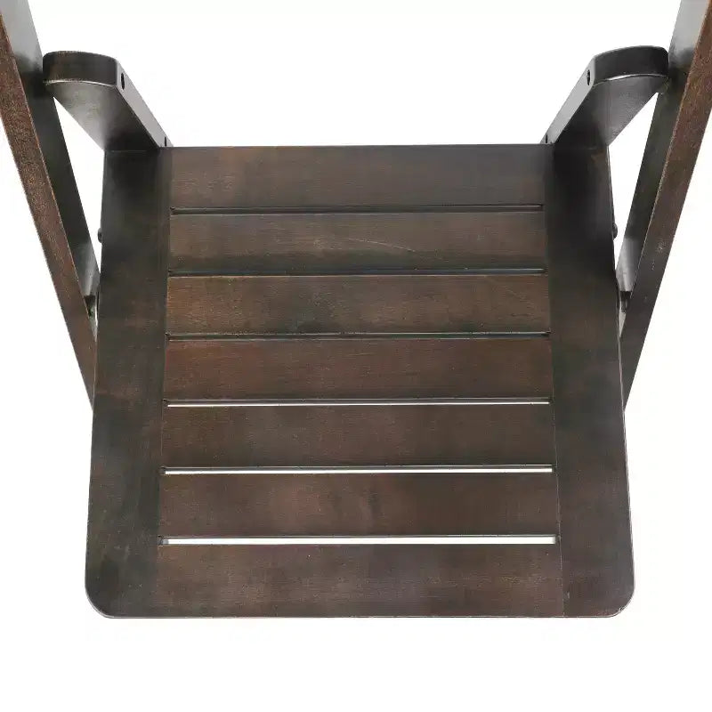 Lot de 2 chaises de salle à manger pliantes en bois massif, capacité 136 kg, aucun assemblage requis