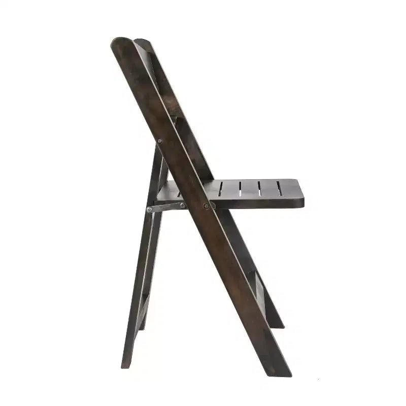 Lot de 2 chaises de salle à manger pliantes en bois massif, capacité 136 kg, aucun assemblage requis
