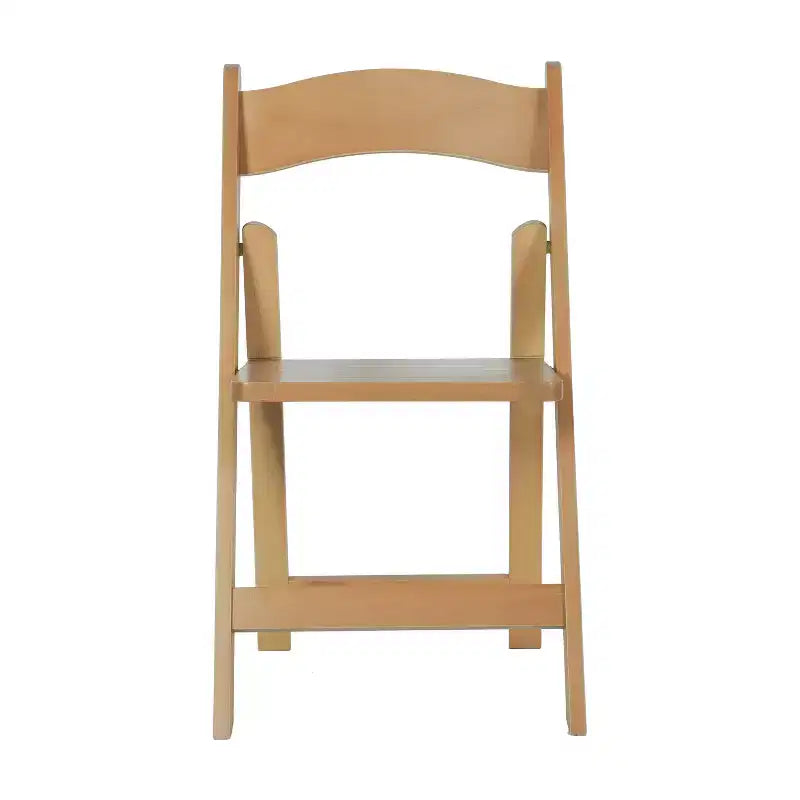 Lot de 2 chaises de salle à manger pliantes en bois massif, capacité 136 kg, aucun assemblage requis