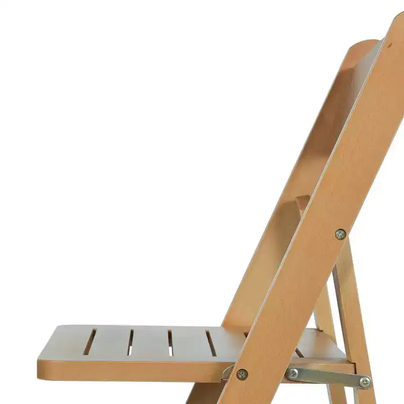 Lot de 2 chaises de salle à manger pliantes en bois massif, capacité 136 kg, aucun assemblage requis
