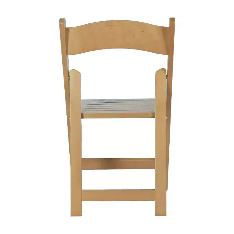 Lot de 2 chaises de salle à manger pliantes en bois massif, capacité 136 kg, aucun assemblage requis
