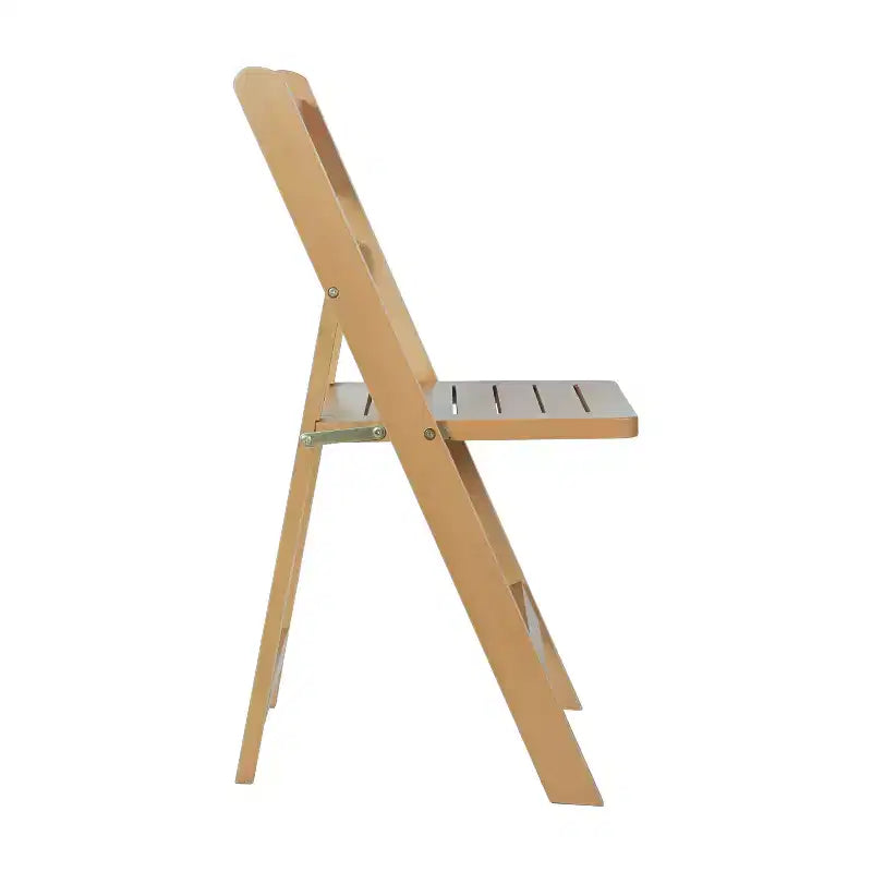 Lot de 2 chaises de salle à manger pliantes en bois massif, capacité 136 kg, aucun assemblage requis