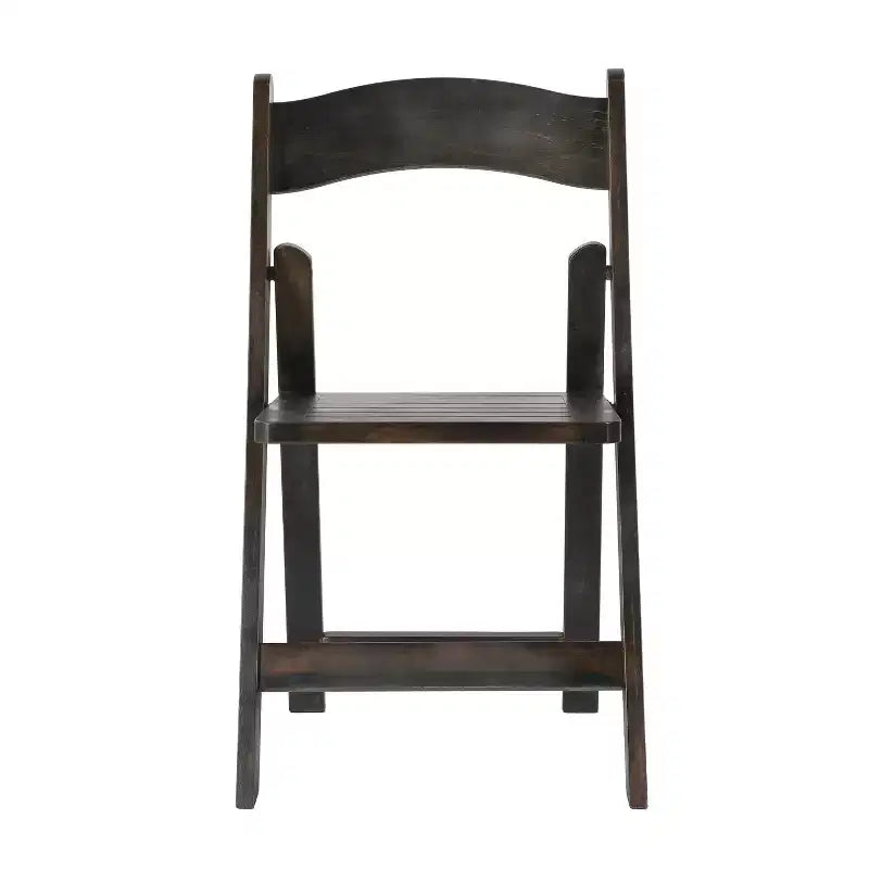 Lot de 2 chaises de salle à manger pliantes en bois massif, capacité 136 kg, aucun assemblage requis