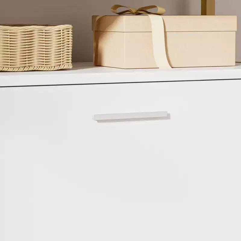 Banc de rangement d'entrée avec tiroirs à bascule à 2 niveaux, siège rembourré, capacité de 8 à 12 paires