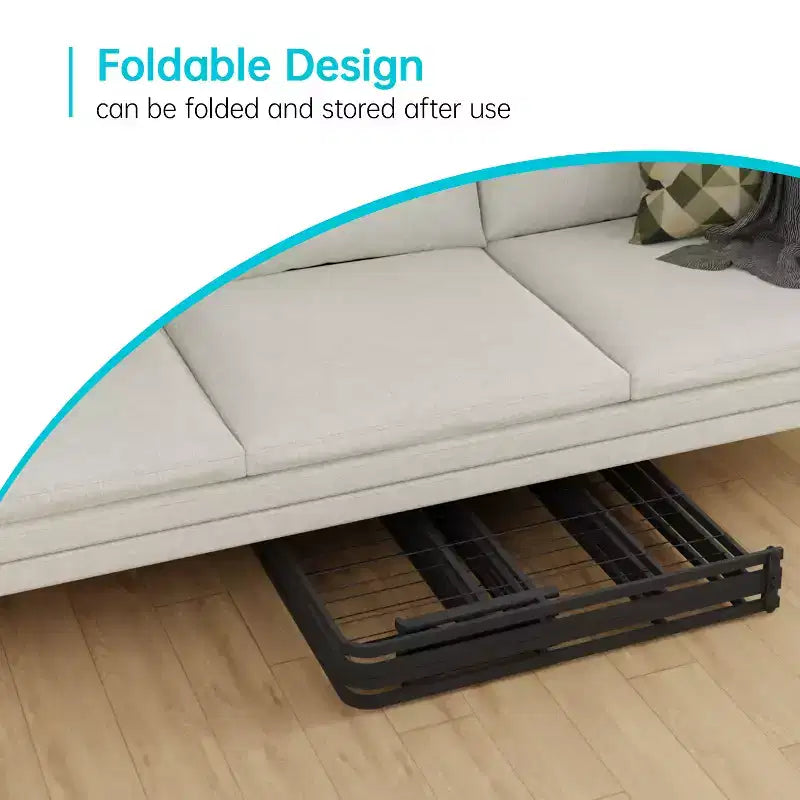 14" Metal Platform Bed Frame, Heavy-Duty Steel Slats, Noise-Free, No Box Spring Needed