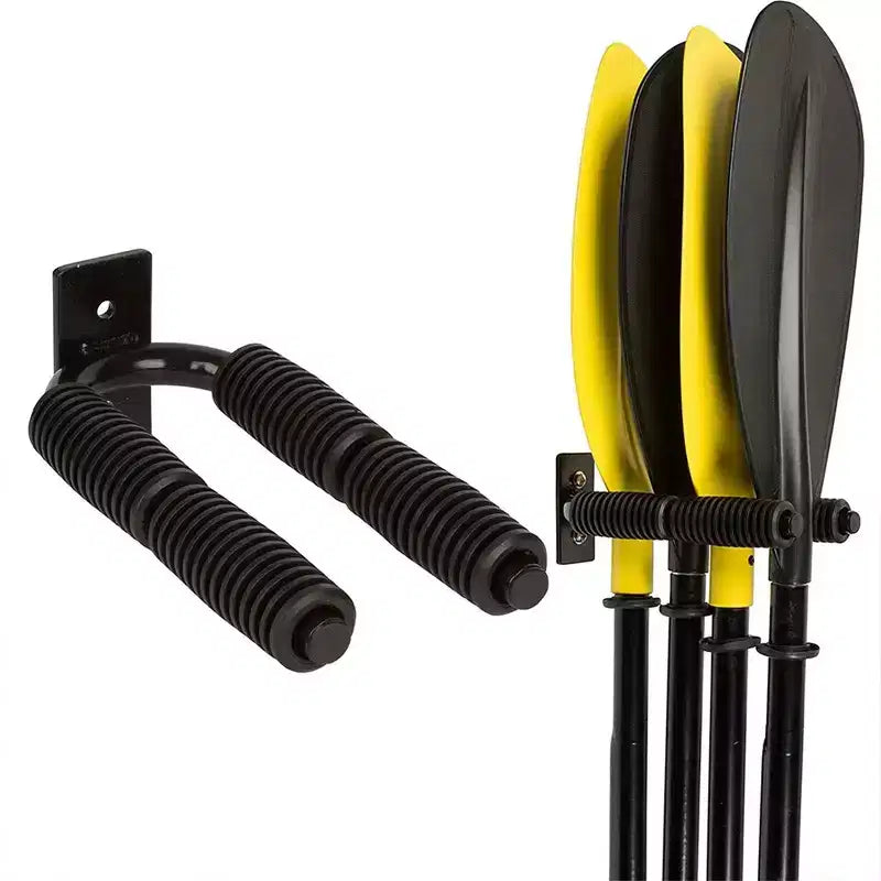Wall-Mount Kayak Paddle Storage Rack Holder for Dock, Shed, Garage