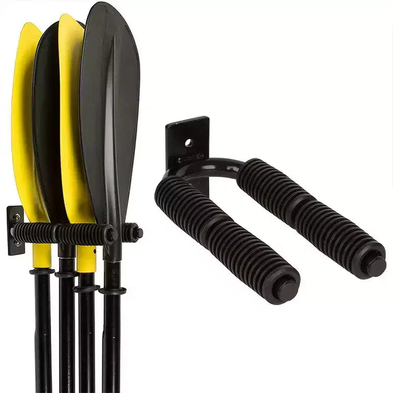 Wall-Mount Kayak Paddle Storage Rack Holder for Dock, Shed, Garage