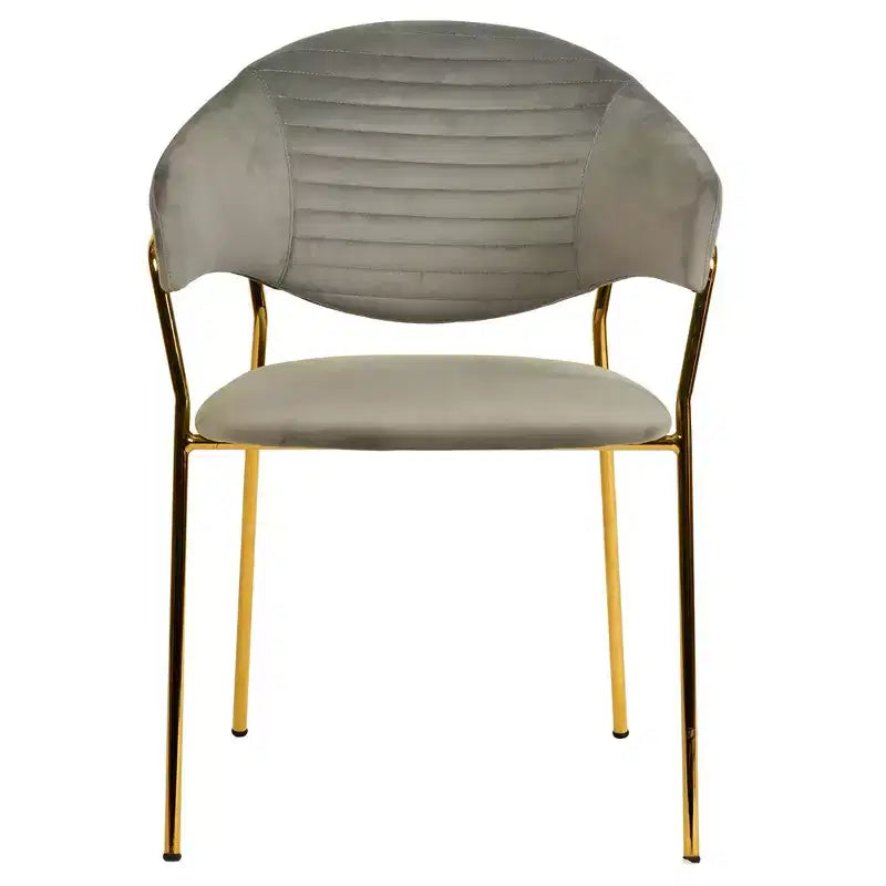 Chaise de salle à manger recouverte de cuir et de velours, assise et dossier ergonomiques rembourrés, fauteuil d'appoint avec piètement en acier inoxydable