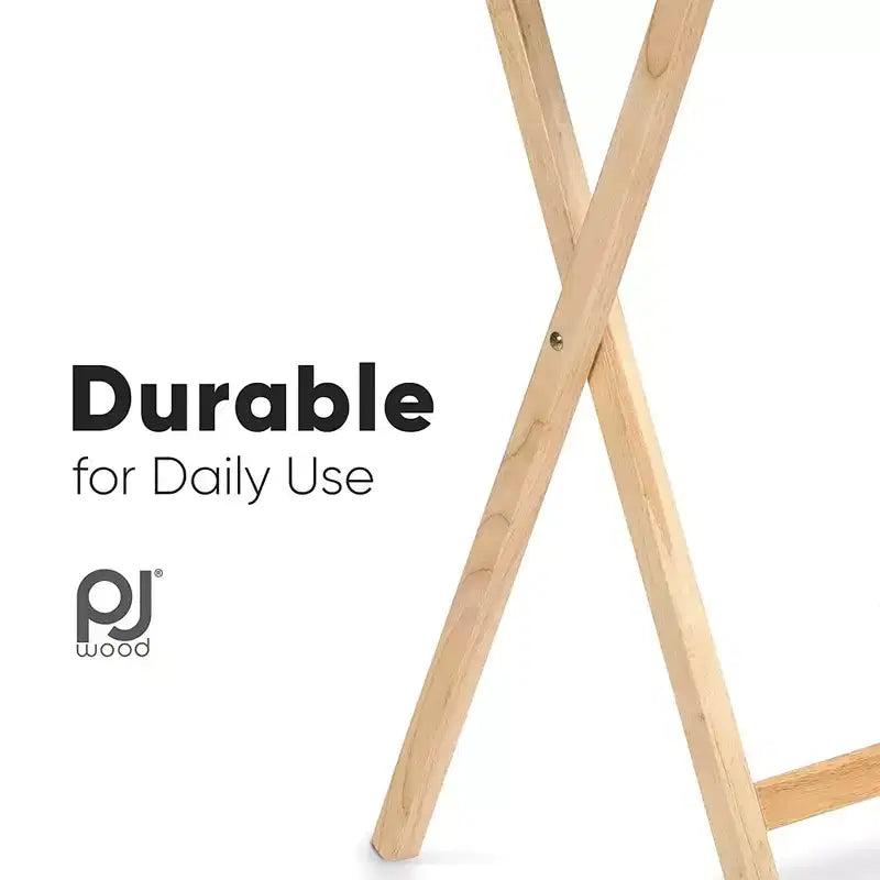 Table de plateau à collation pliable en bois pour téléviseur, marron